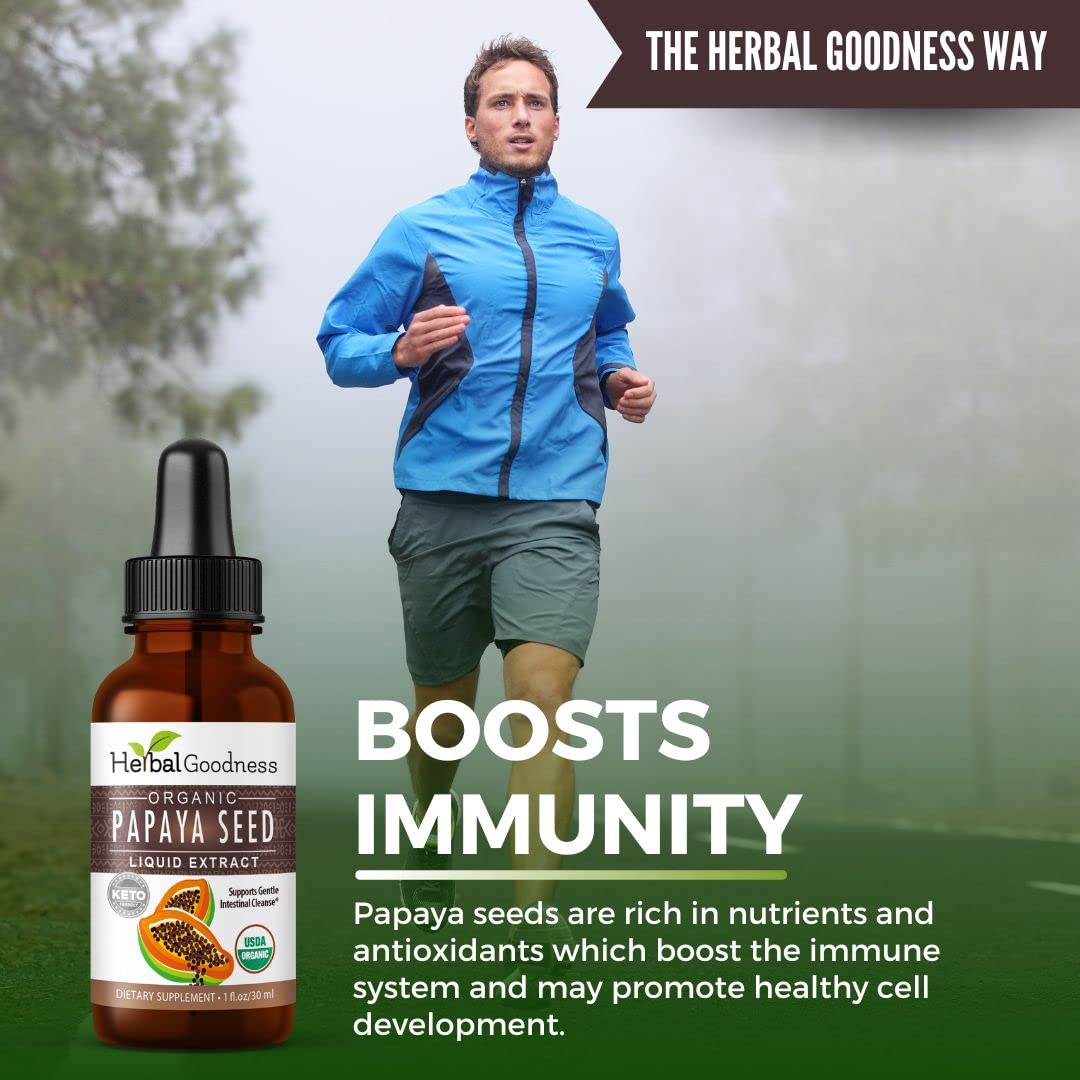 Herbal Goodness botella 1oz junto a moneda para comparar tamaño práctico