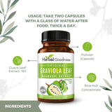 Herbal Goodness primer plano del extracto en polvo mostrando textura concentrada