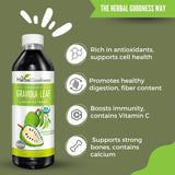 Herbal Goodness en batido junto a frutas, integración sencilla en recetas