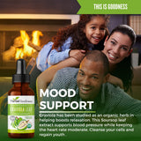 Herbal Goodness gotas en smoothie mostrando uso fácil diario
