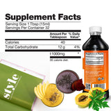 Herbal Goodness hojas de papaya frescas, origen orgánico que respalda la calidad