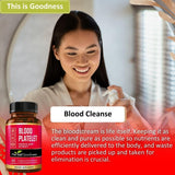 Herbal Goodness mano sosteniendo cápsula para uso diario cómodo