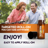 Herbal Mana roll-on en mano para aplicación localizada y sin residuos