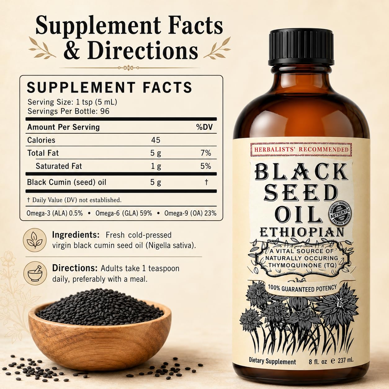 Herbal Organic Works gota de aceite en mano que facilita absorción
