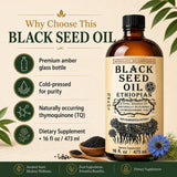 Herbal Organic Works etiqueta detalla origen etíope y contenido de thymoquinone