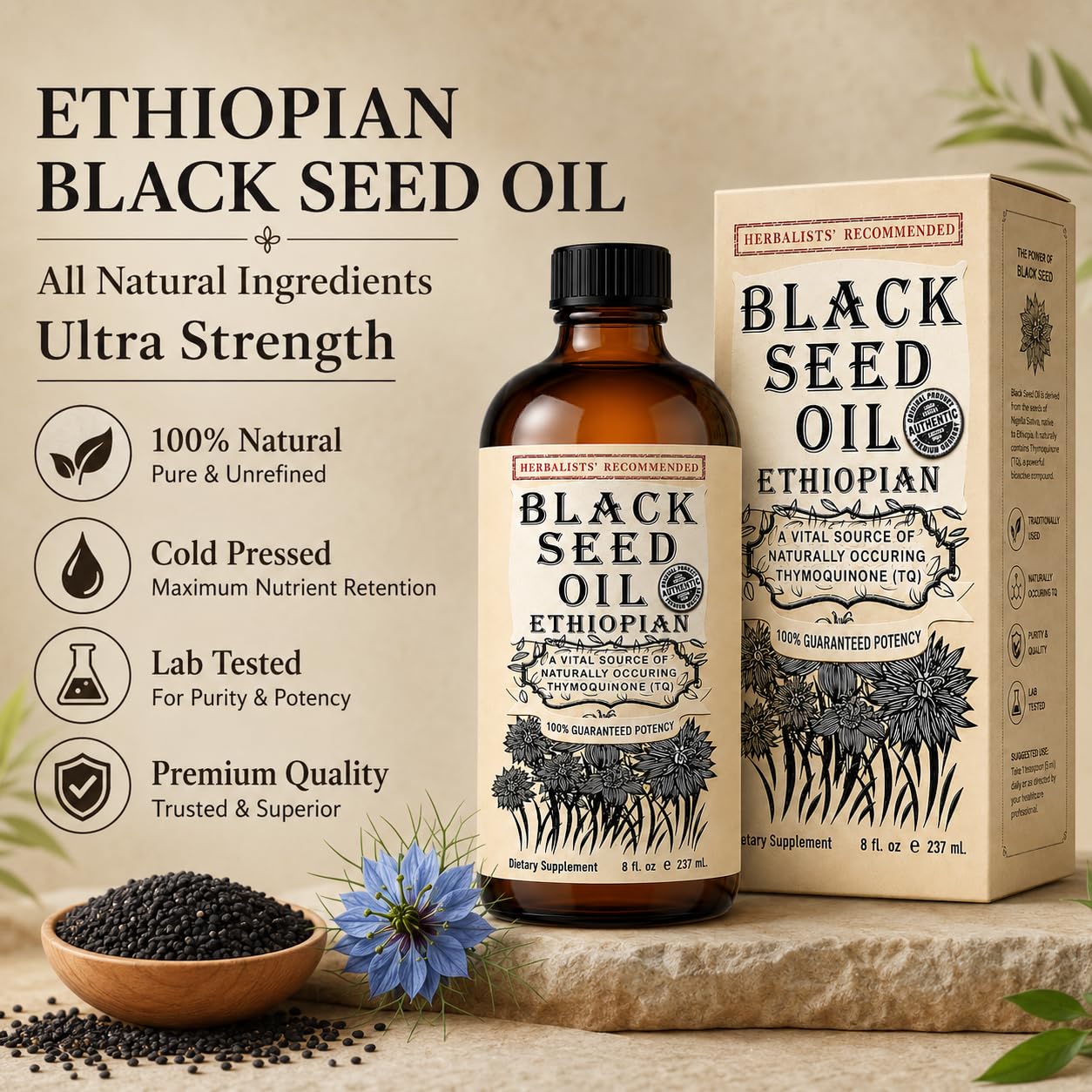 Herbal Organic Works textura del aceite para una aplicación suave