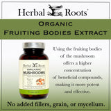 Herbal Roots bote abierto con cápsulas para visualizar cantidad