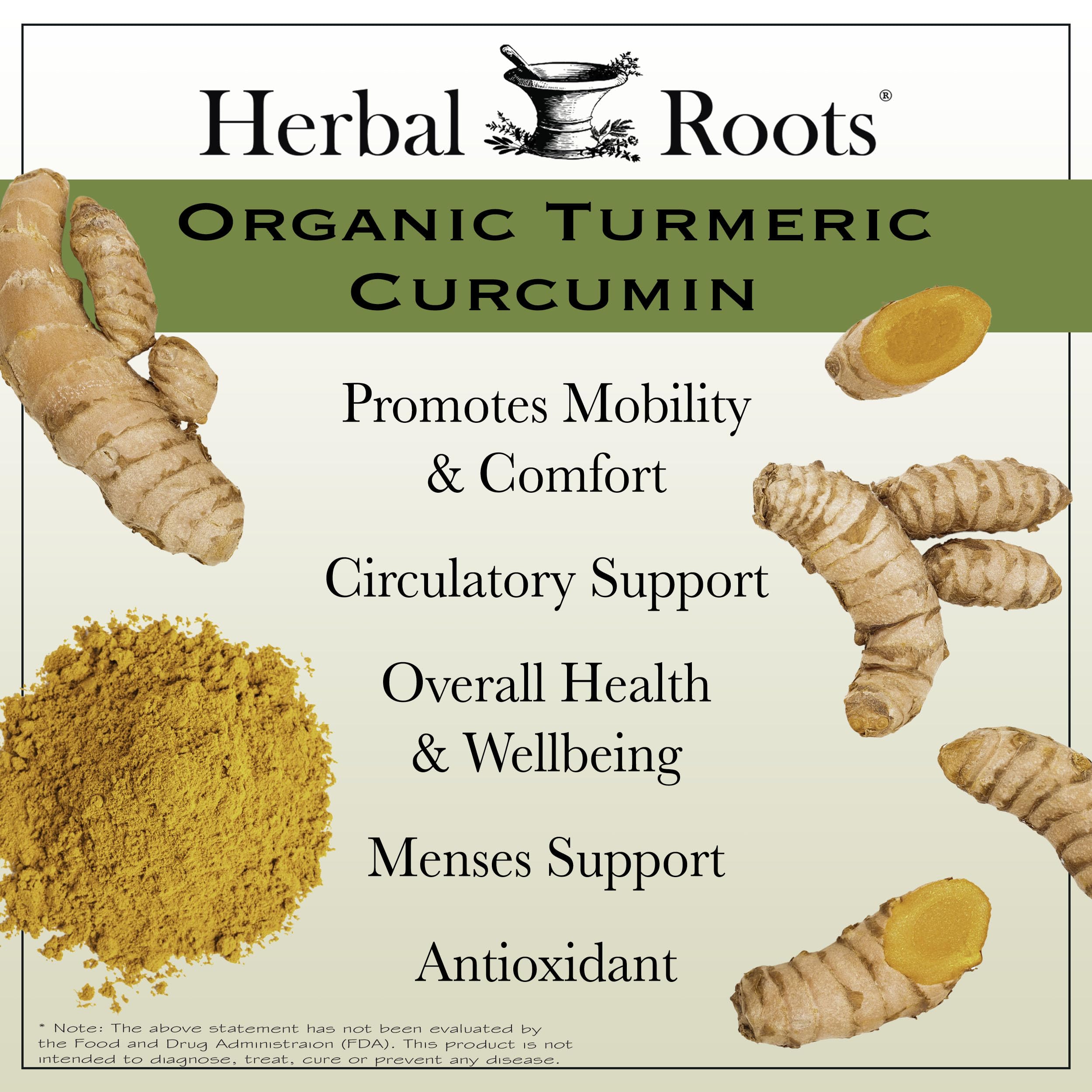 Herbal Roots vista inferior del frasco con 60 cápsulas para control de dosis