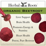 Herbal Roots cápsula en mano para comparar tamaño y facilidad de ingestión