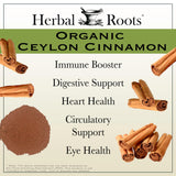 Herbal Roots cápsula en la mano para comparar tamaño y facilitar uso