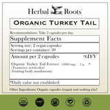 Herbal Roots detalle de cápsulas veganas con textura visible y aspecto puro