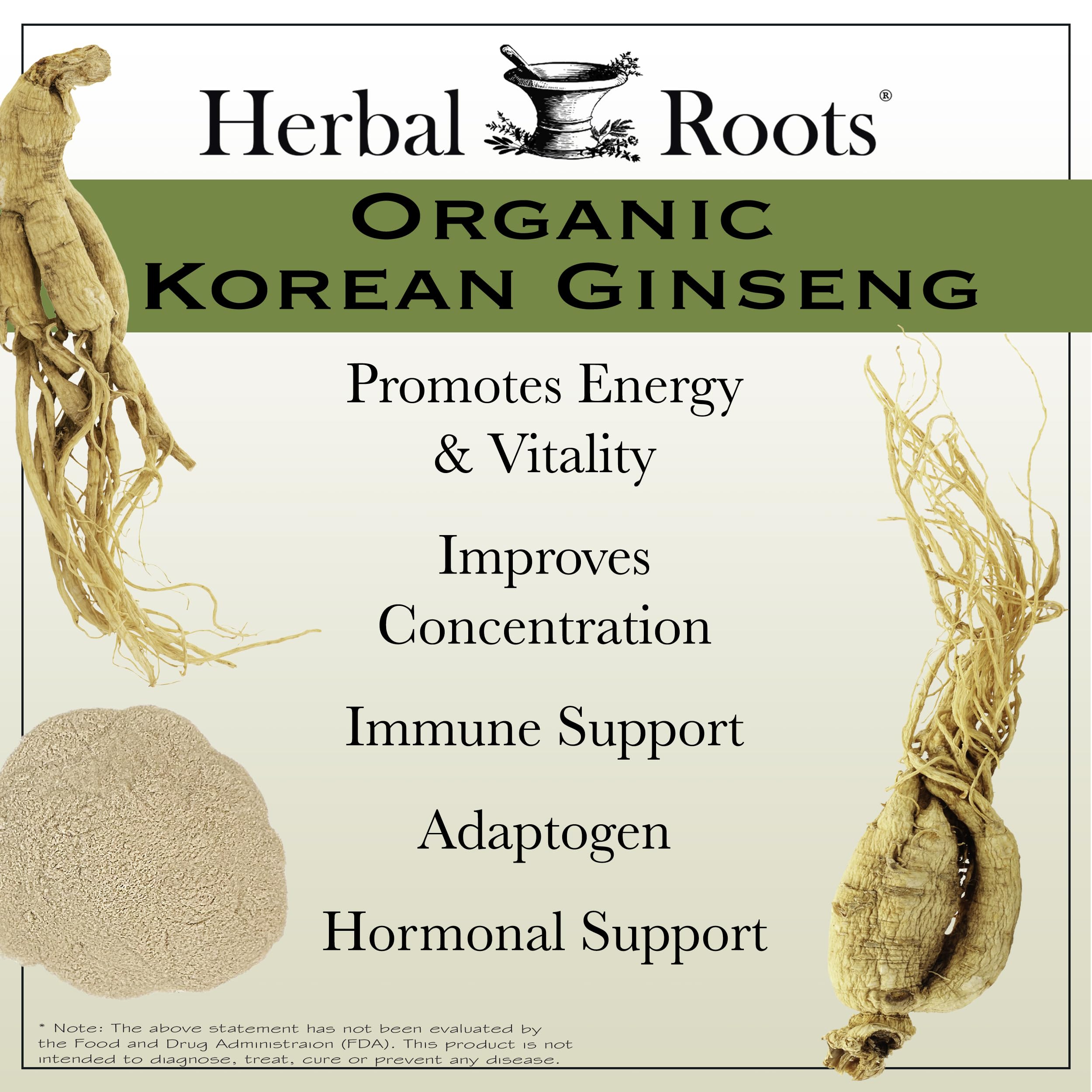 Herbal Roots cápsulas veganas en mano para comparar tamaño práctico