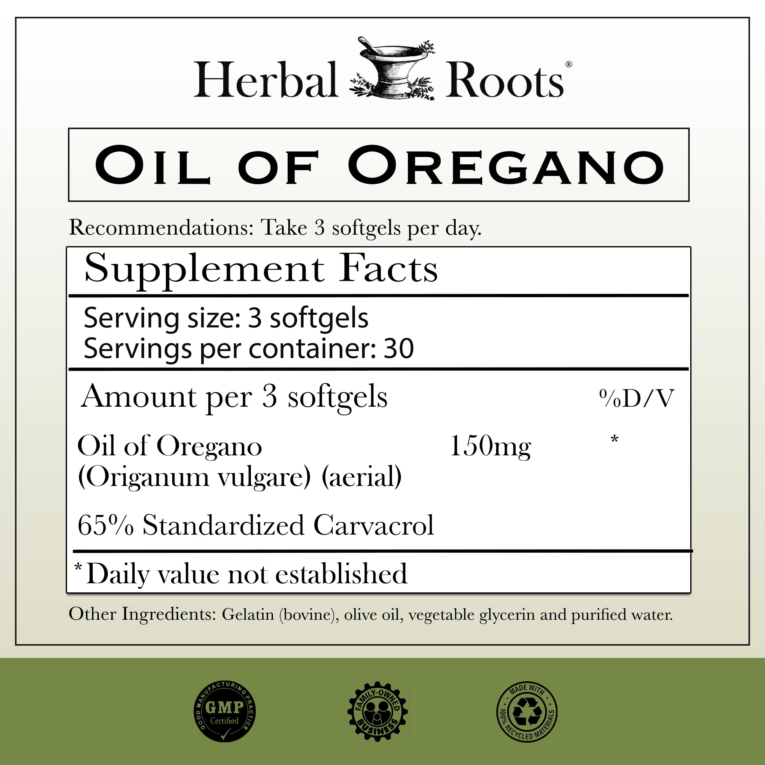 Herbal Roots cápsulas en mano destacando tamaño fácil de tragar y manejo práctico