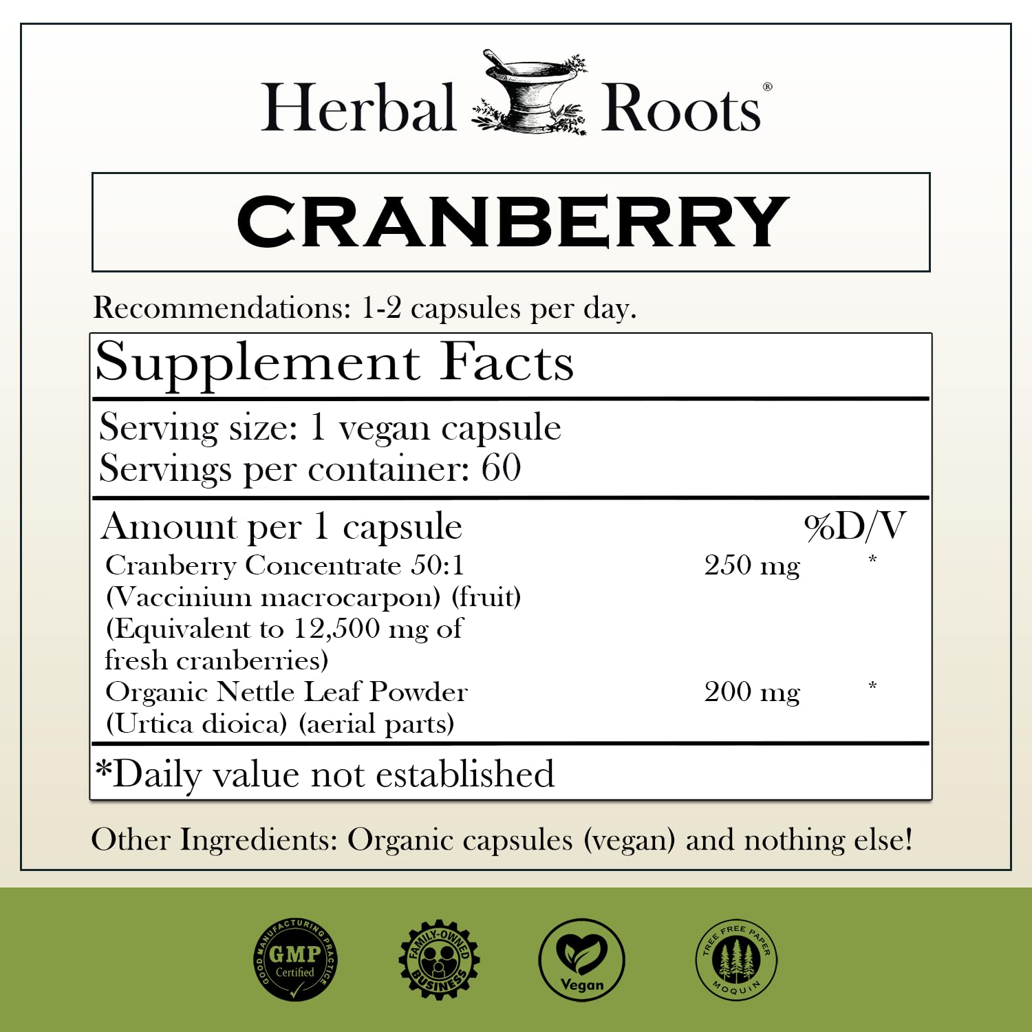 Herbal Roots detalle de las cápsulas para apreciar textura y pureza