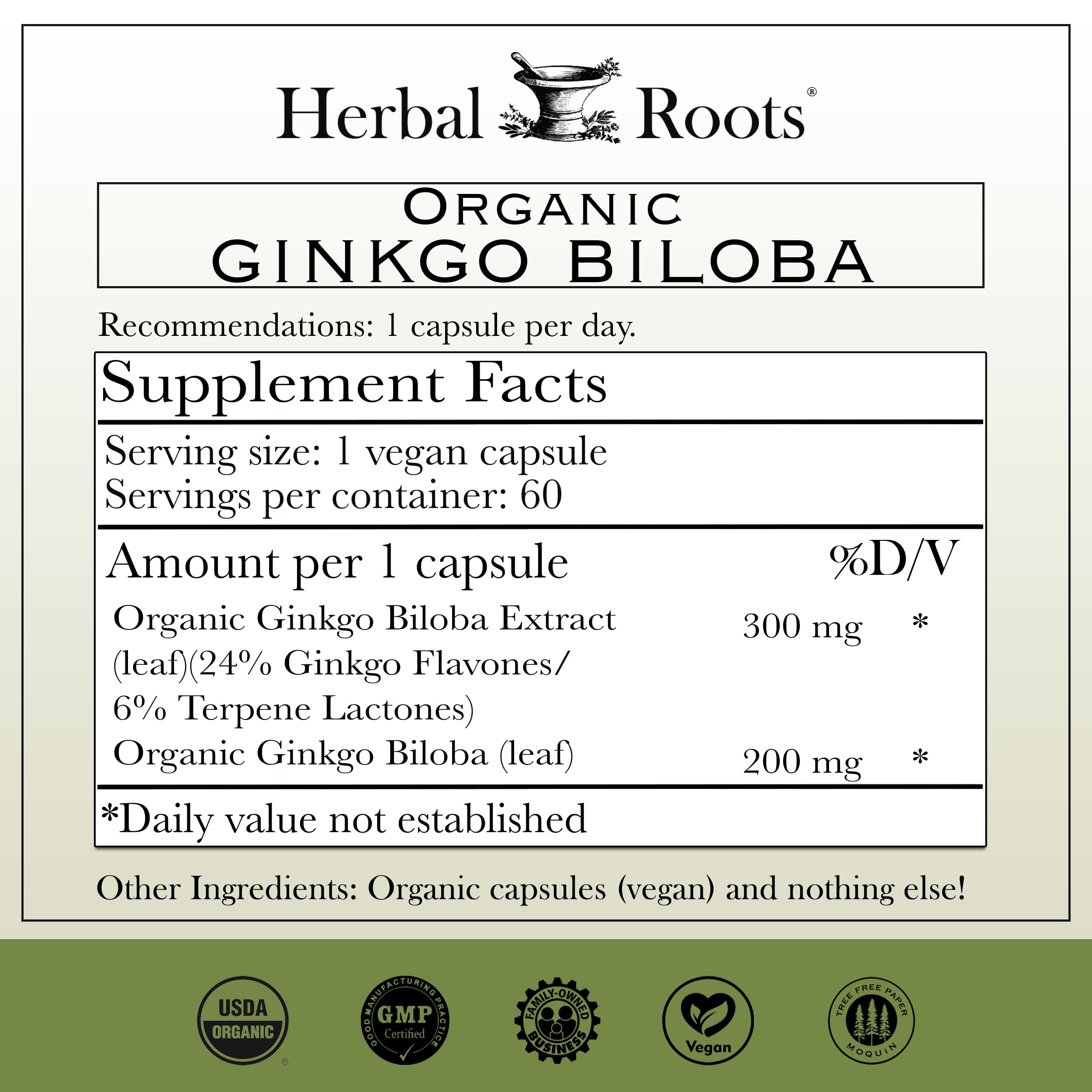 Herbal Roots detalle de cápsulas veganas para apreciar textura pura