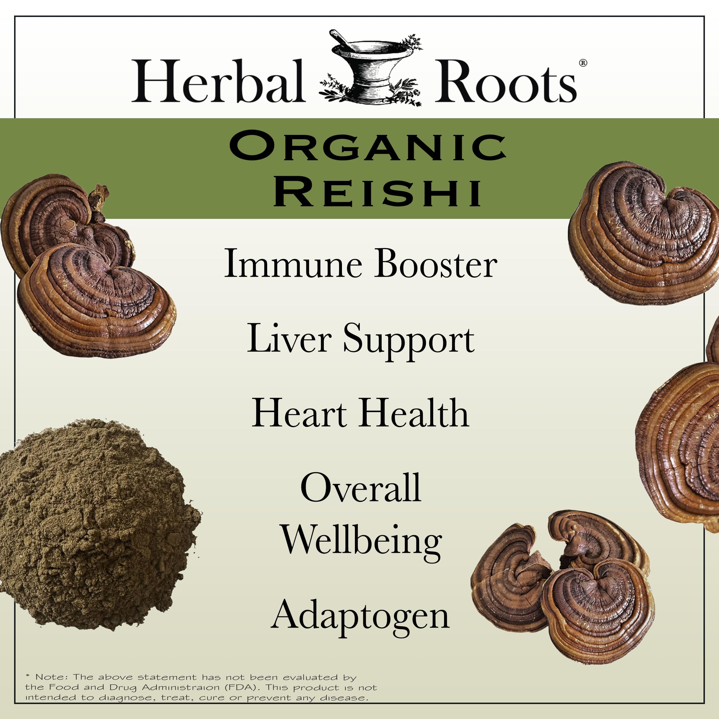 Herbal Roots cuerpo fructífero cercano que resalta concentración
