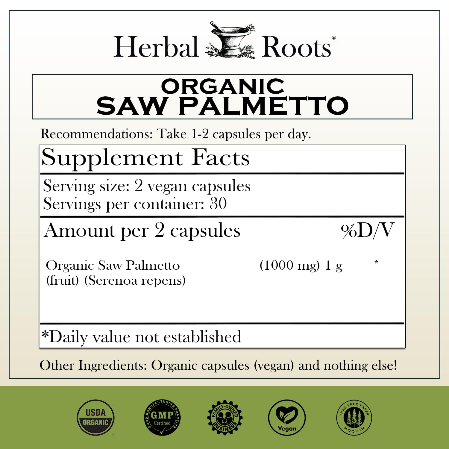 Herbal Roots detalle de textura de cápsula vegana y pureza