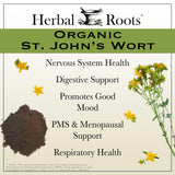 Herbal Roots detalle de etiqueta nutricional y certificados, ventaja: control de calidad