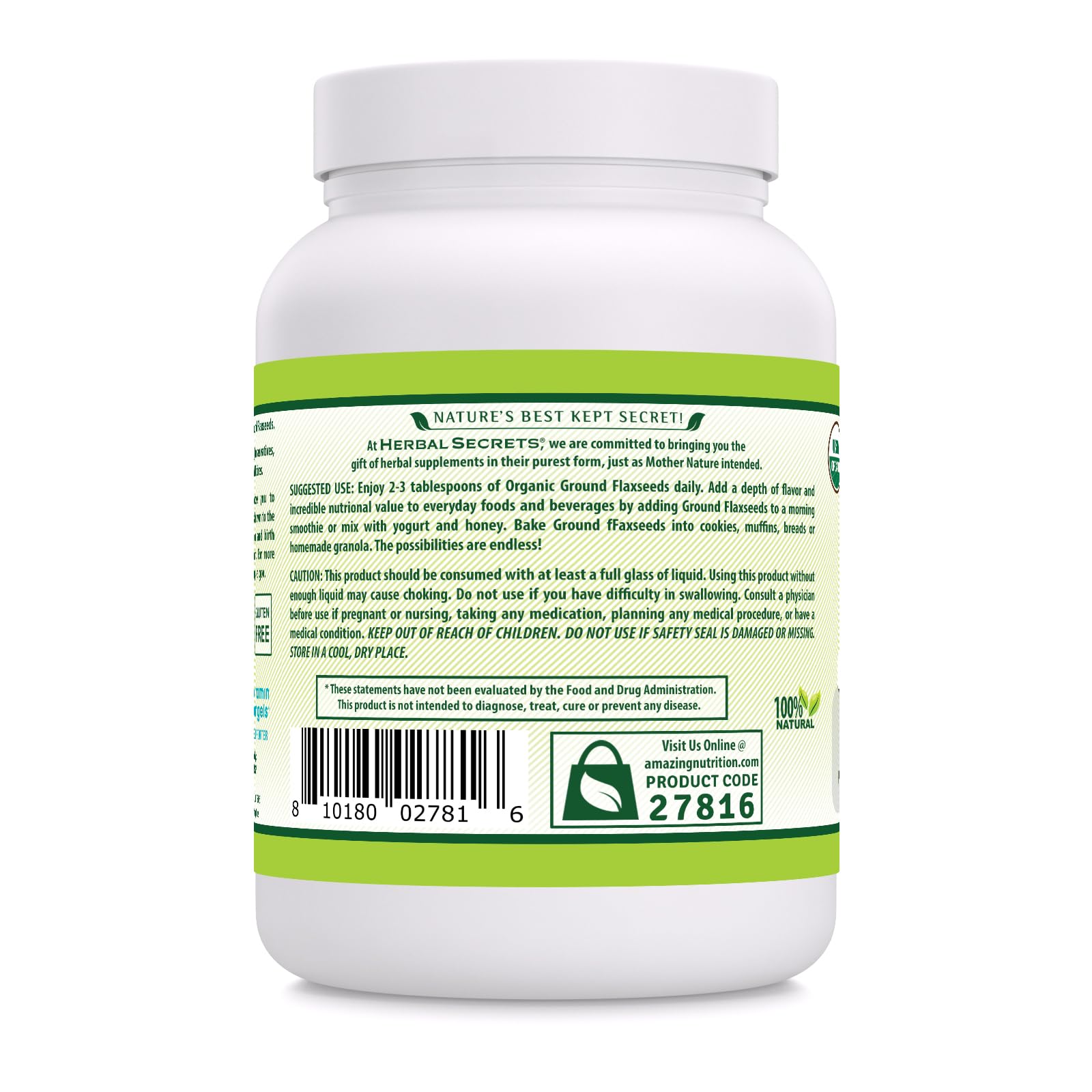 Herbal Secrets linaza en batido, aporta fibra vegetal y omega-3 en recetas