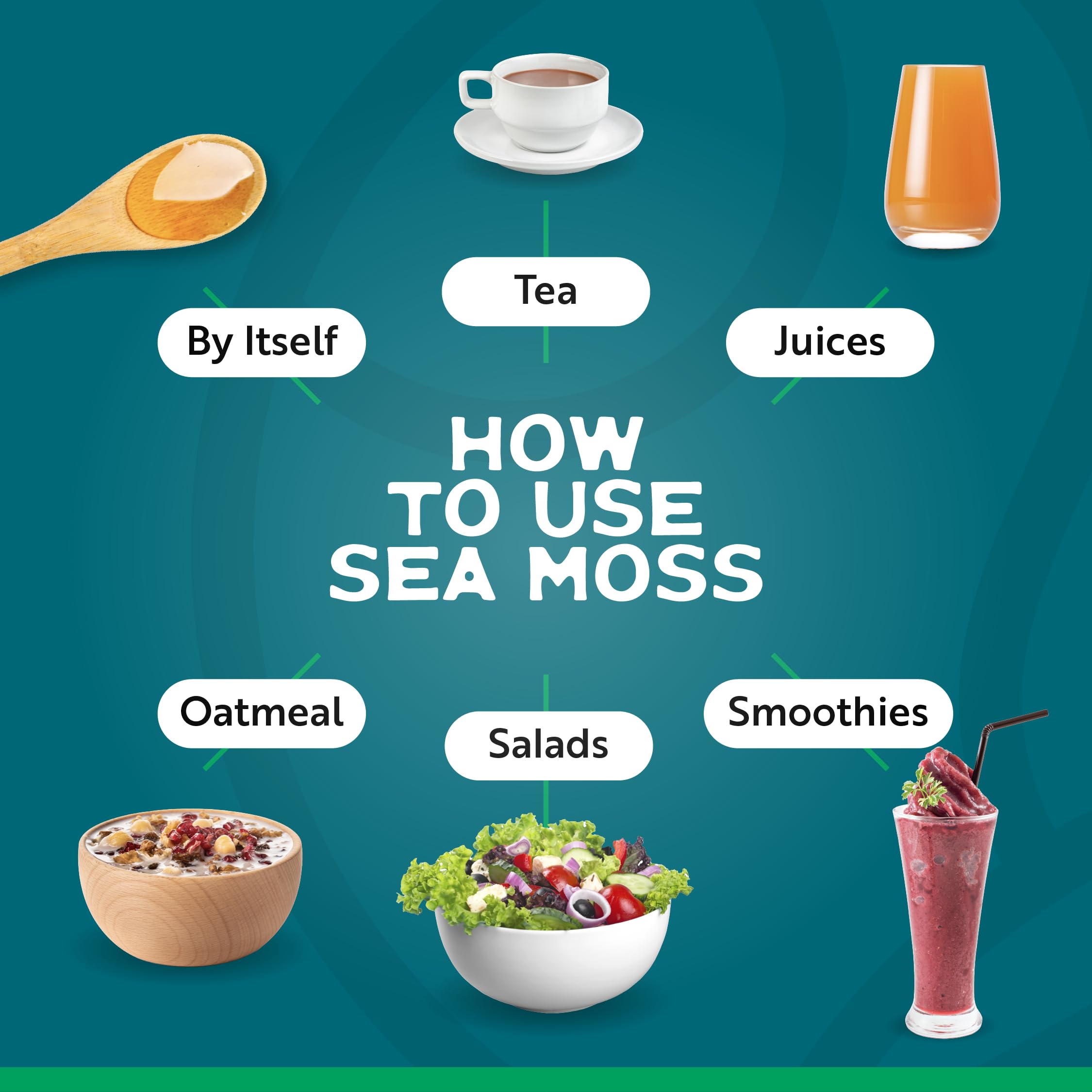 Herbal Vineyards batido con sea moss, aporta untuosidad natural
