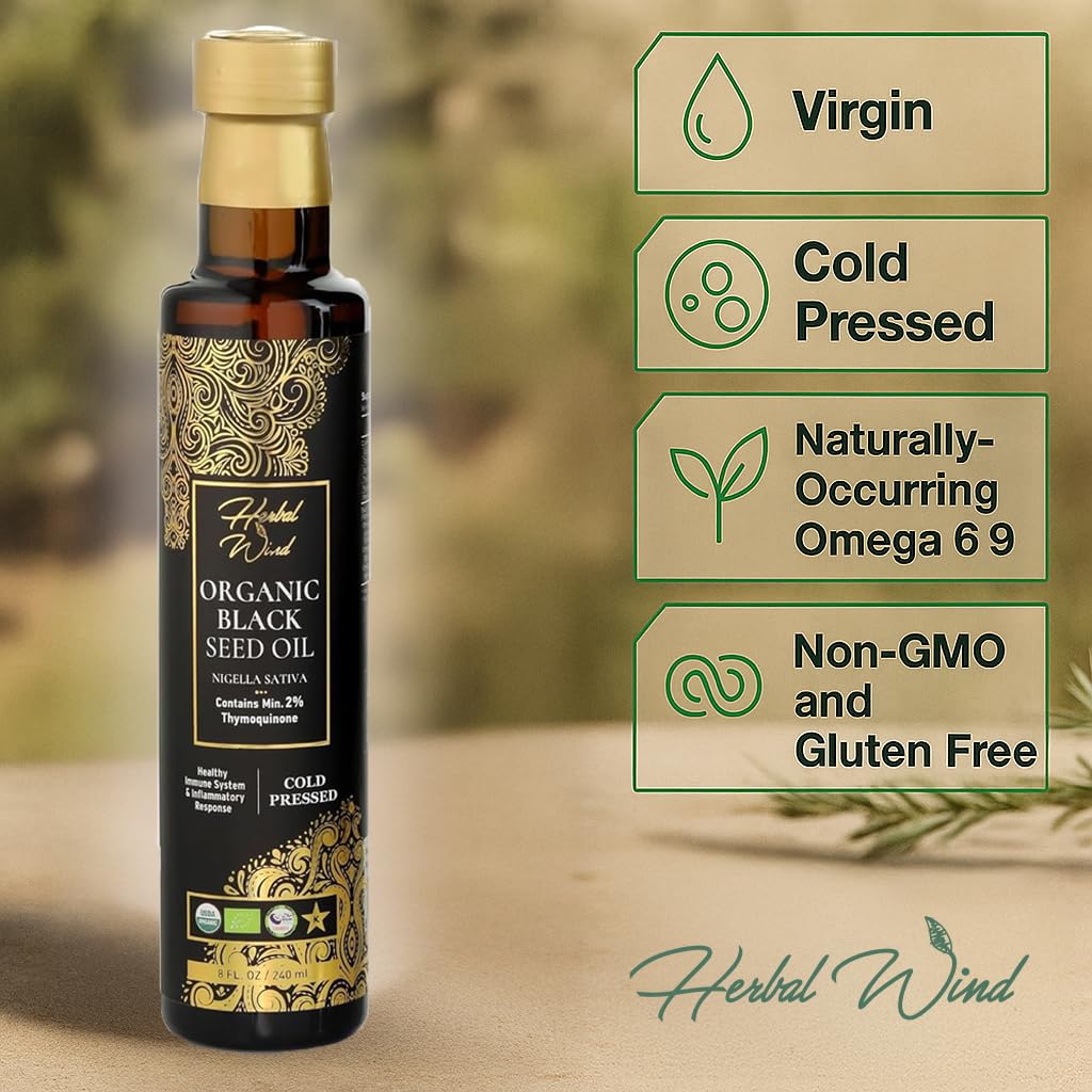 Herbal Wind botella abierta con aceite listo para uso
