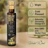 Herbal Wind botella abierta con aceite listo para uso