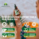 HERBALICIOUS etiqueta con ingredientes para transparencia y confianza
