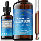 HERBALICIOUS frasco frontal del complejo de magnesio mostrando botella y etiqueta, beneficio de absorción rápida