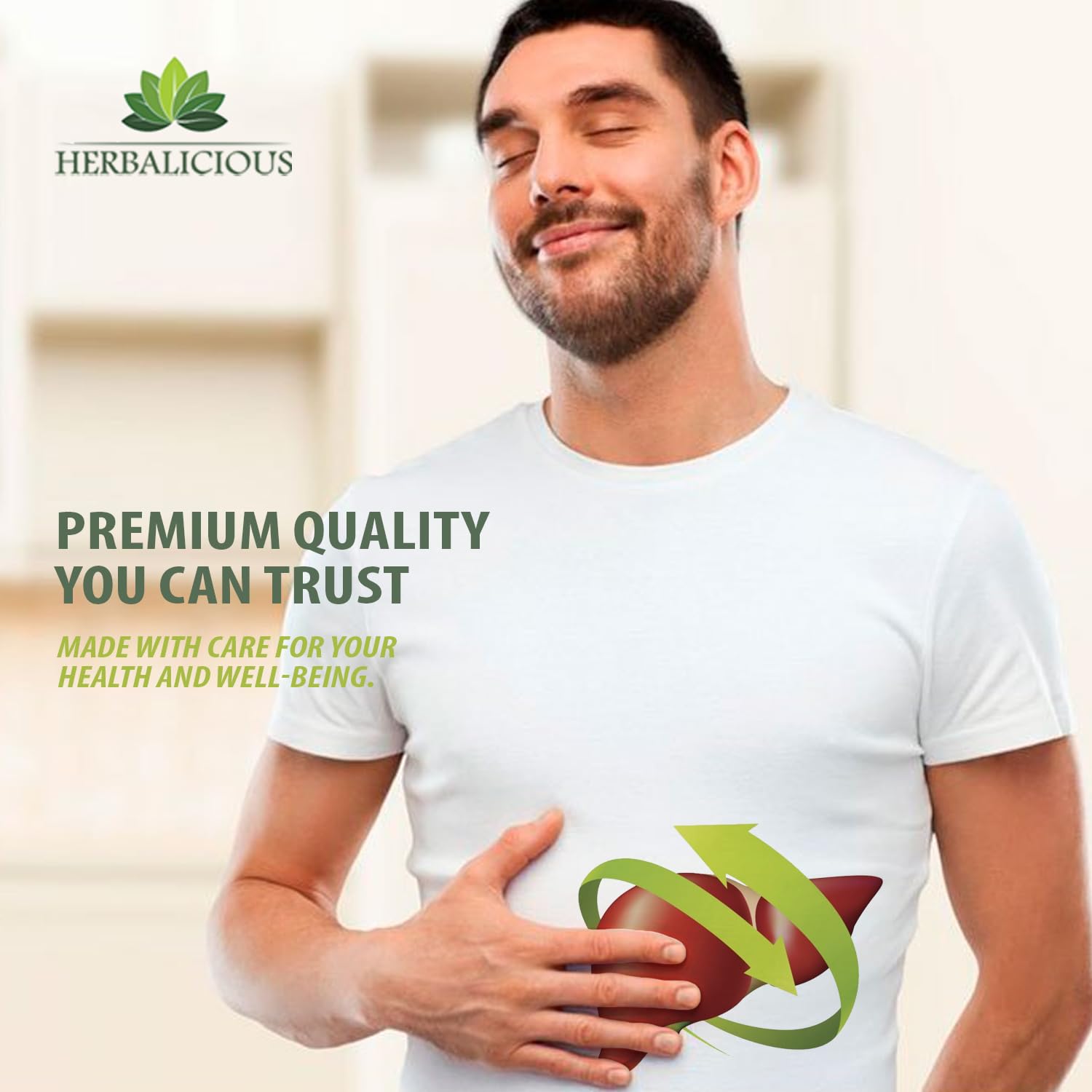HERBALICIOUS gotero midiendo dosis para administración precisa