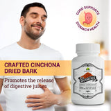HERBALICIOUS corteza de cinchona detalle natural que sugiere origen botánico