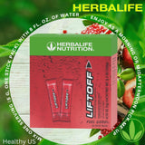 Herbalife detalle de la etiqueta nutricional con vitaminas y advertencias