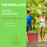 Herbalife frasco abierto con tabletas alrededor mostrando contenido disponible