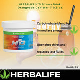 Herbalife H³O etiqueta con información nutricional que facilita la dosificación