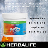 Herbalife H³O ingredientes dispuestos que destacan electrolitos y antioxidantes