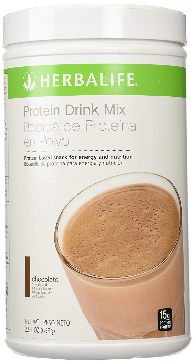 Herbalife lata frente mostrando el envase y conveniencia