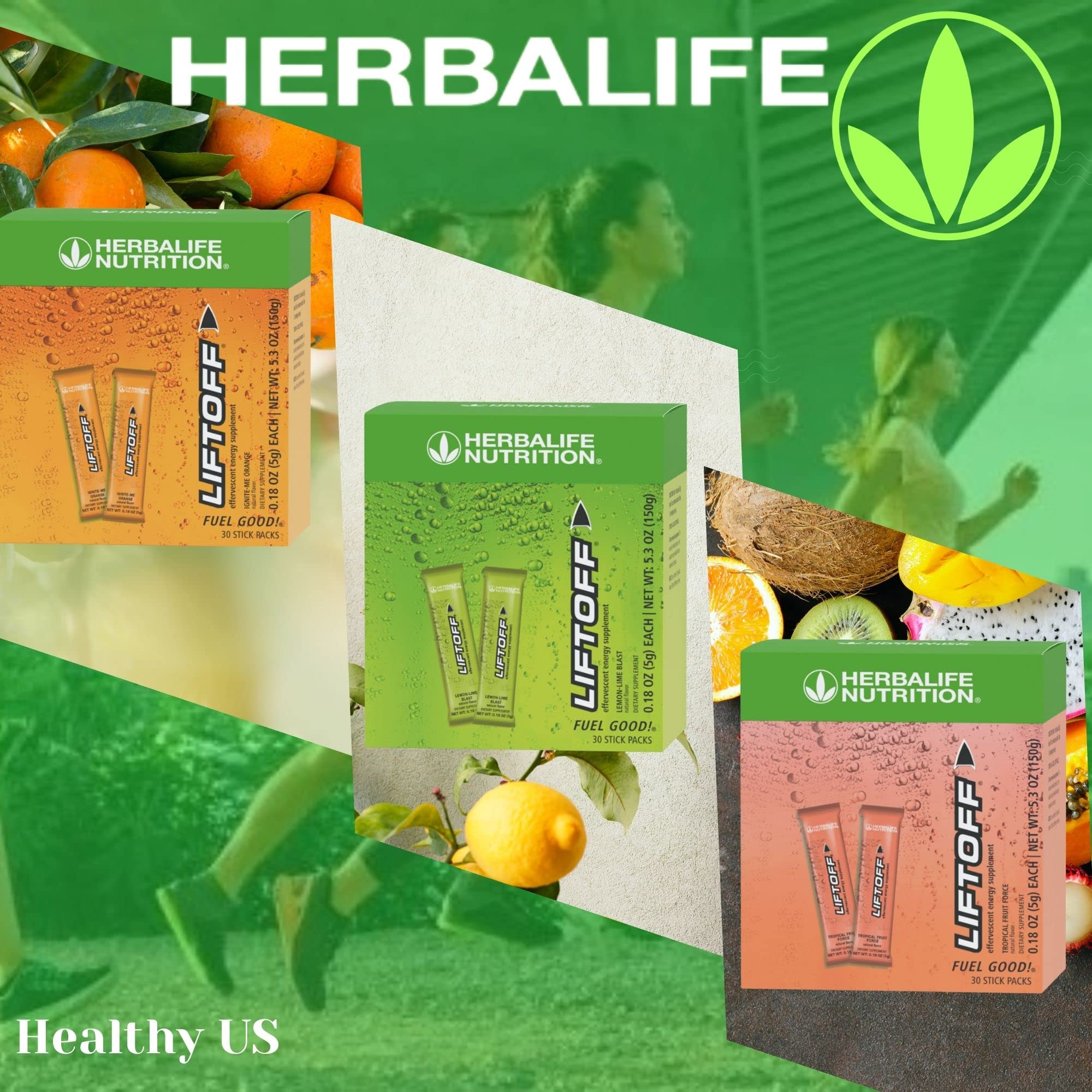 Herbalife vaso en escritorio de oficina para un impulso de concentración