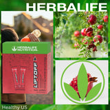 Herbalife Liftoff en gimnasio junto a botella, apoyo preentreno portátil