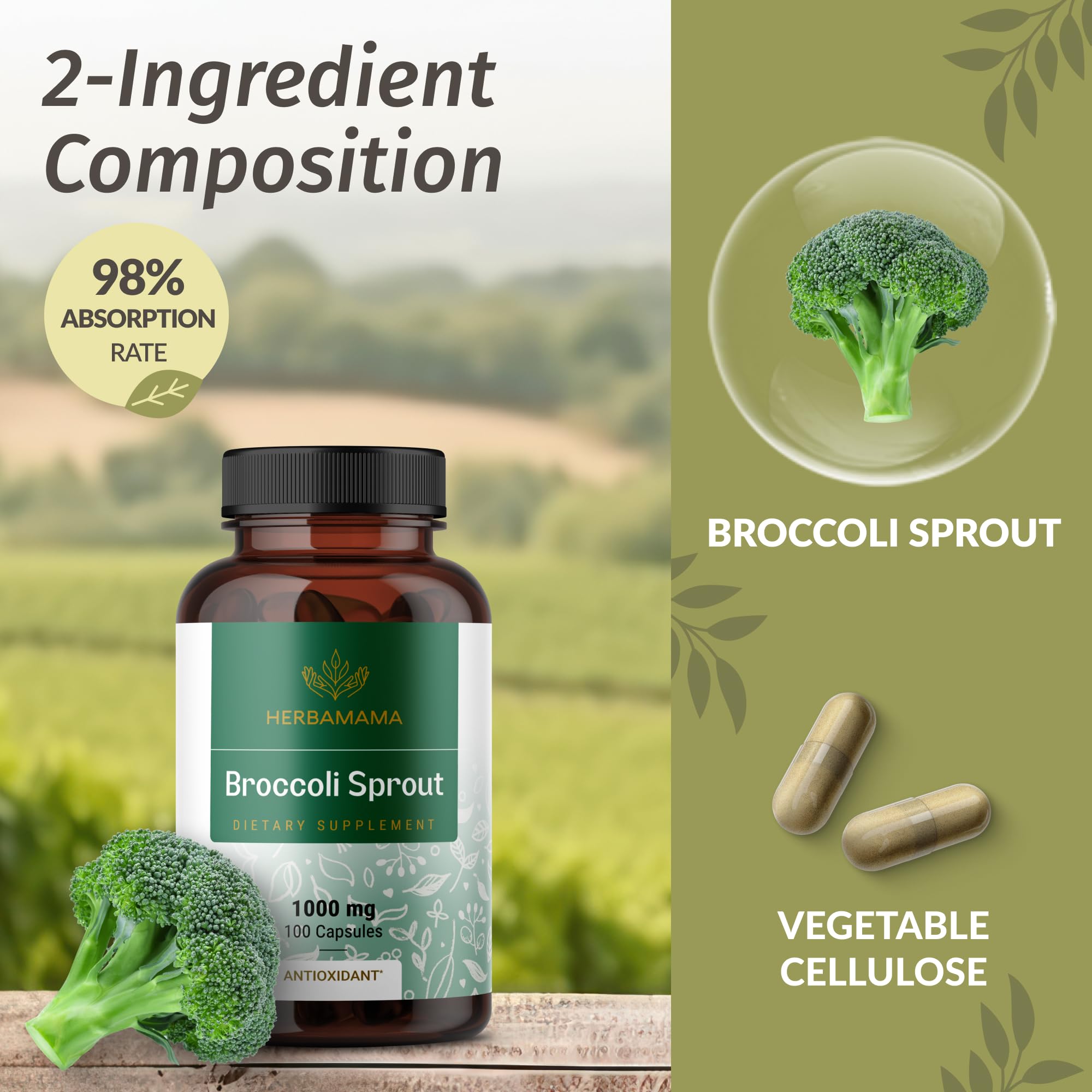 HERBAMAMA etiqueta con información nutricional visible y transparencia en ingredientes