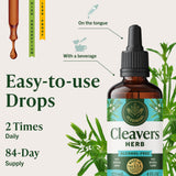 HERBAMAMA ingredientes: glicerina vegetal y hoja de cleavers ilustrando pureza