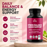 HerbaMe ingredientes ashwagandha y L‑tirosina representados para equilibrio mental
