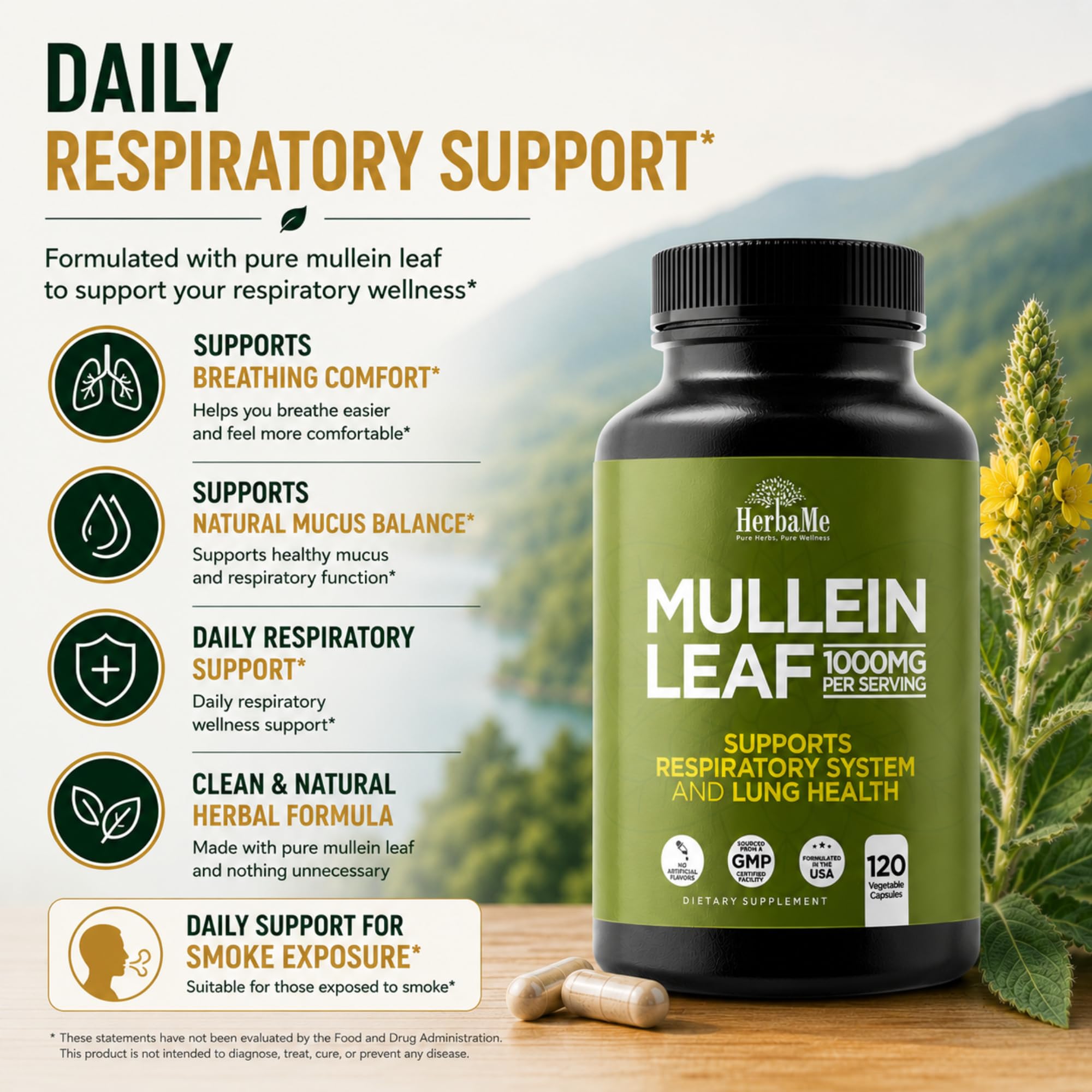 HerbaMe cápsula abierta mostrando contenido herbal y fácil ingestión