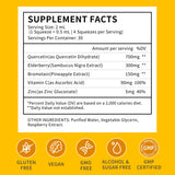 Herbance etiqueta con lista de ingredientes destacando pureza y calidad