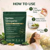 HERBIES OREGANO en escena de desayuno para ilustrar uso cotidiano y rutina