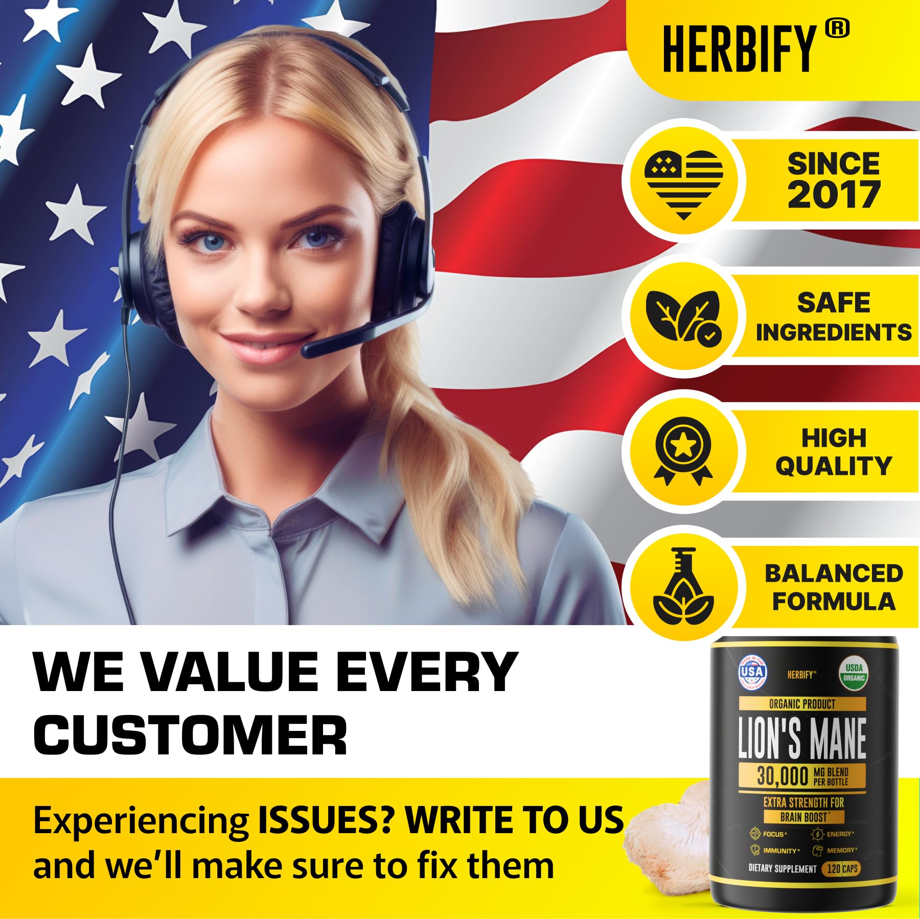 HERBIFY lifestyle con persona activa que transmite foco y bienestar