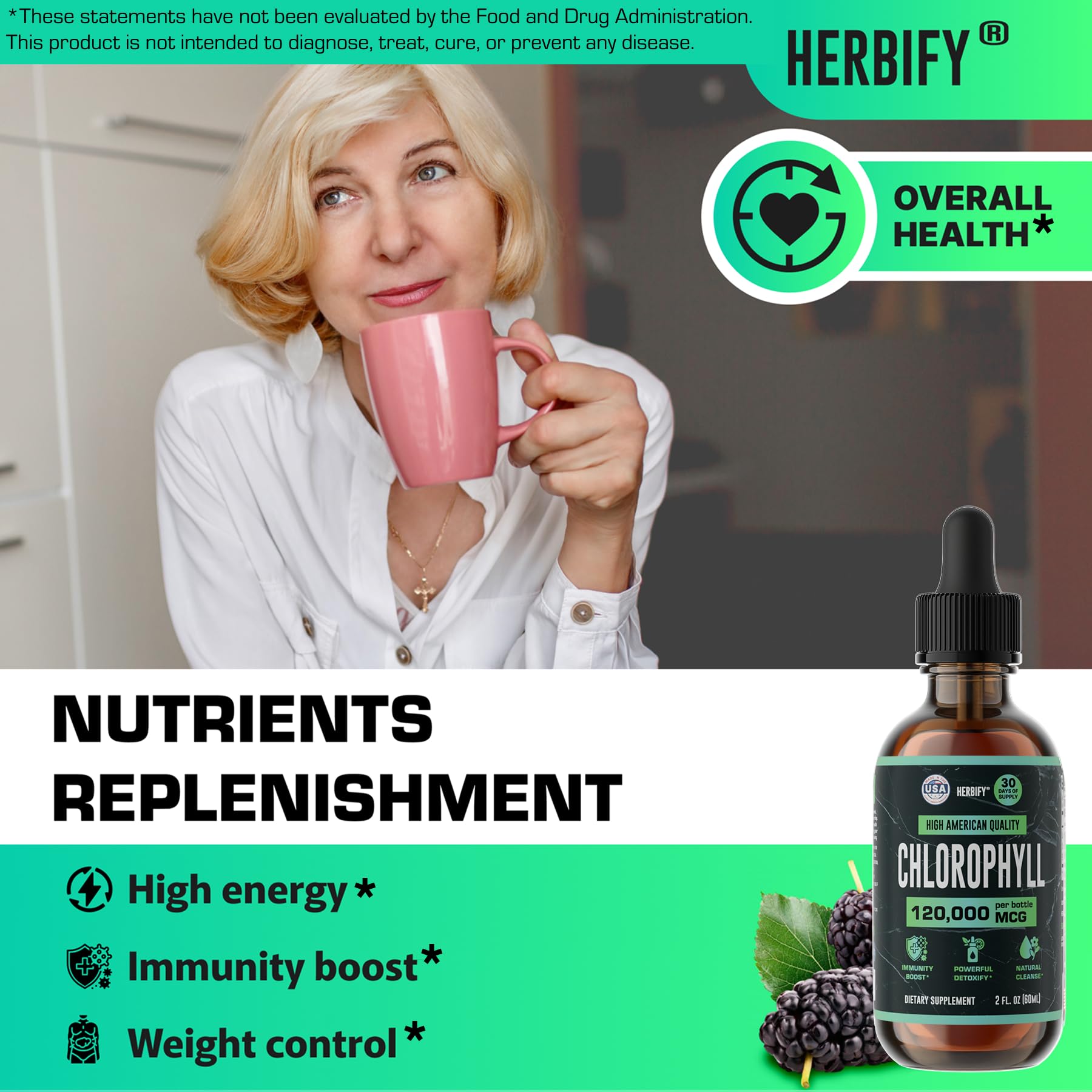 HERBIFY frasco en mano para comparar tamaño y portátilidad ideal