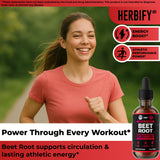 HERBIFY botella en mano mostrando tamaño portátil y uso diario sencillo
