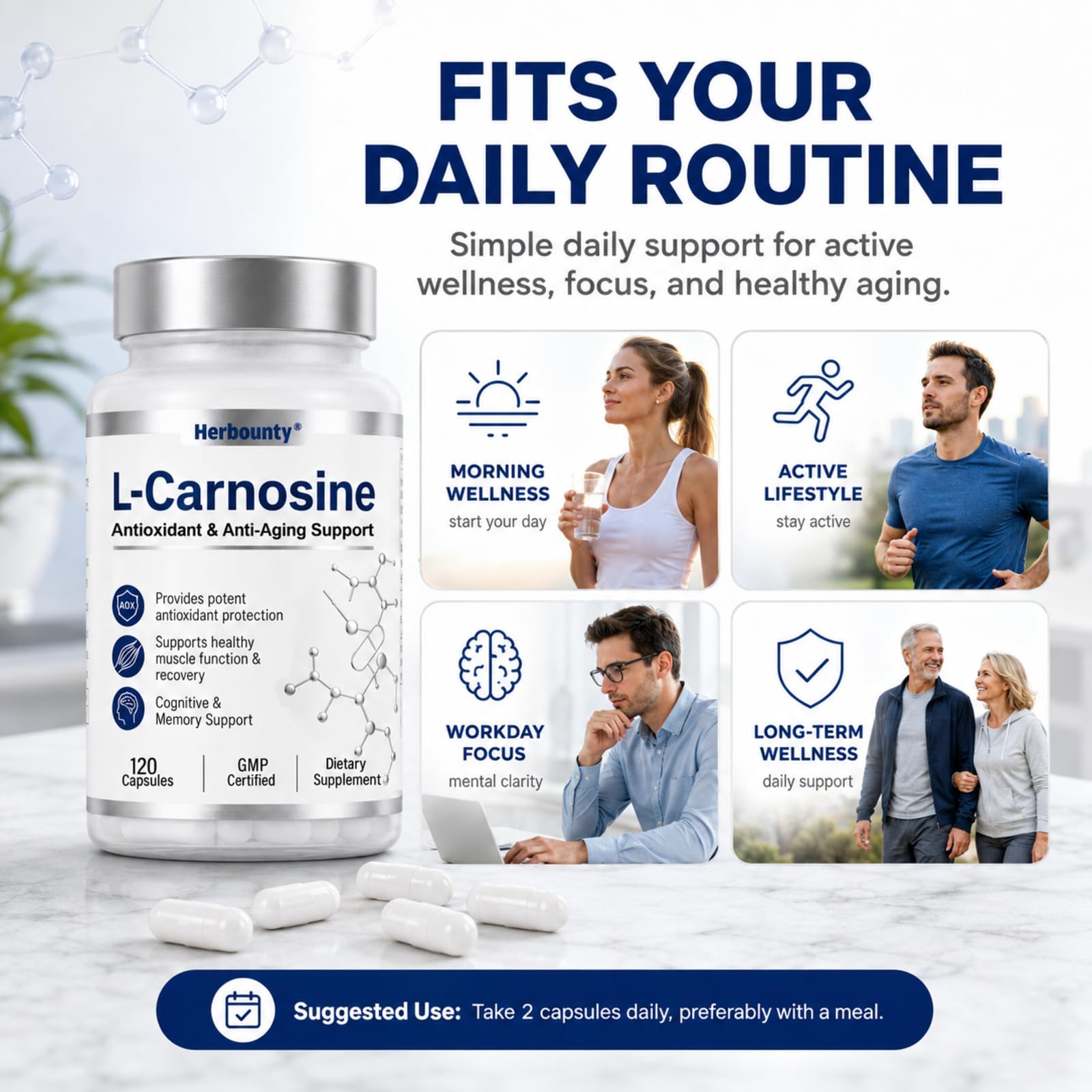 Herbounty cápsulas cerca de equipo de entrenamiento para apoyo muscular