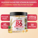 Herbovella B6 gominolas junto a desayuno saludable, integración diaria