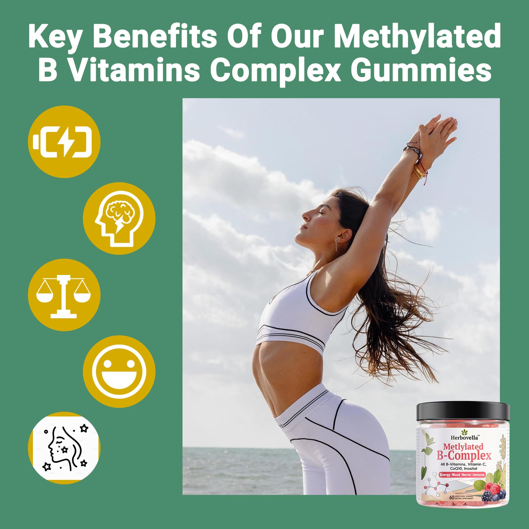 Corte de gomita con centro relleno Herbovella que protege nutrientes y sabor