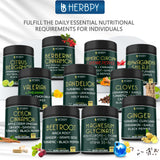 Herbpy empaque con sello de calidad y laboratorio, transmite confianza